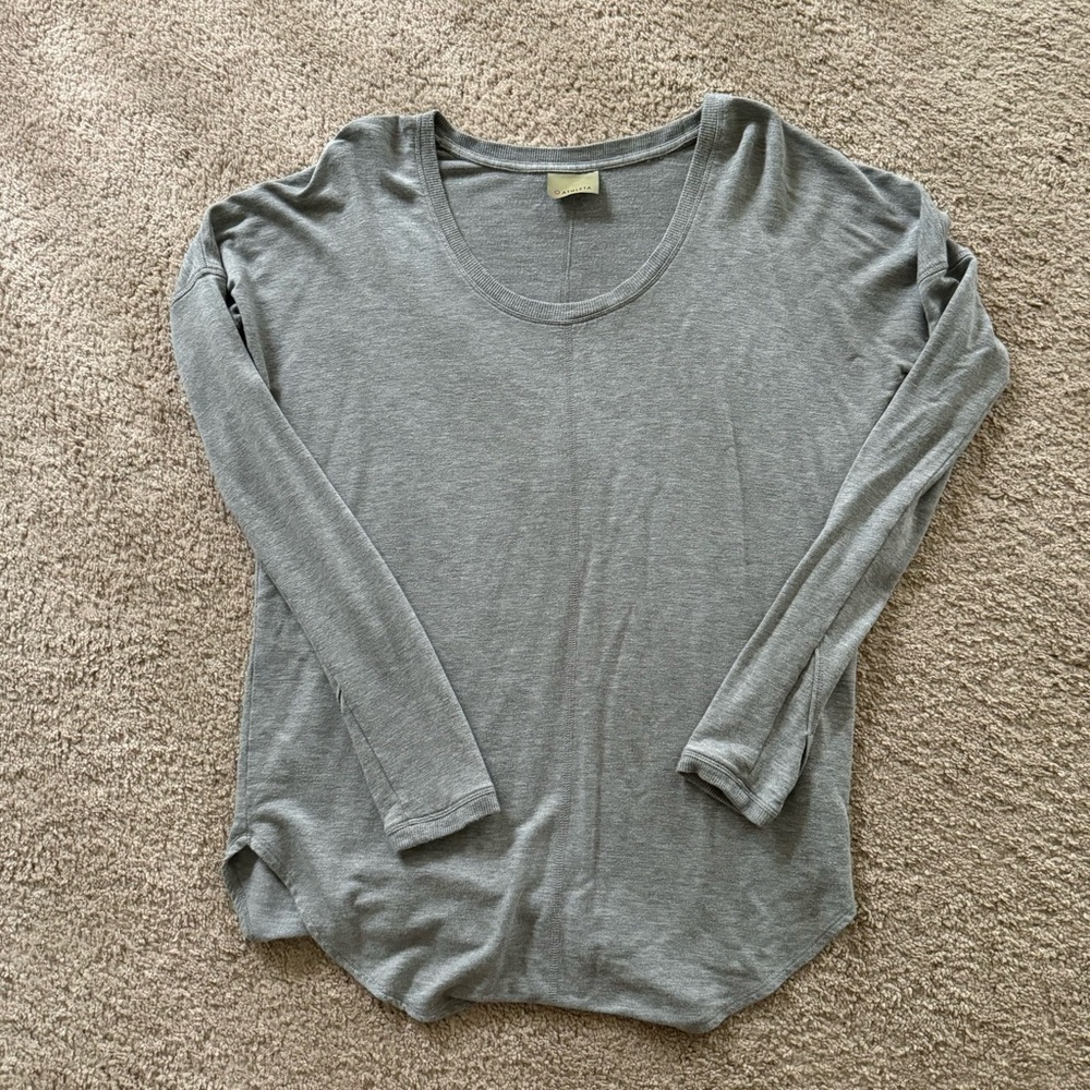 Athleta Gray Tunic Top Size Small